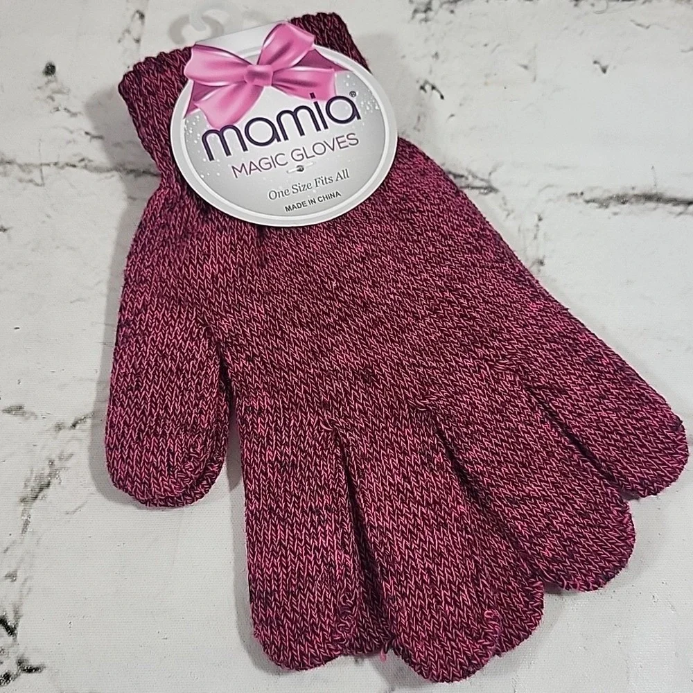 Womens Knit Gloves One Size Lot Of‎ 6 Pairs Warm Tech All New